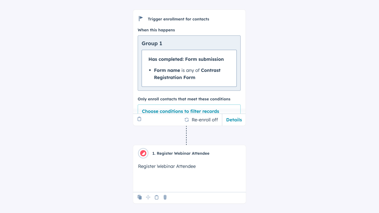 Register webinar attendees from workflows